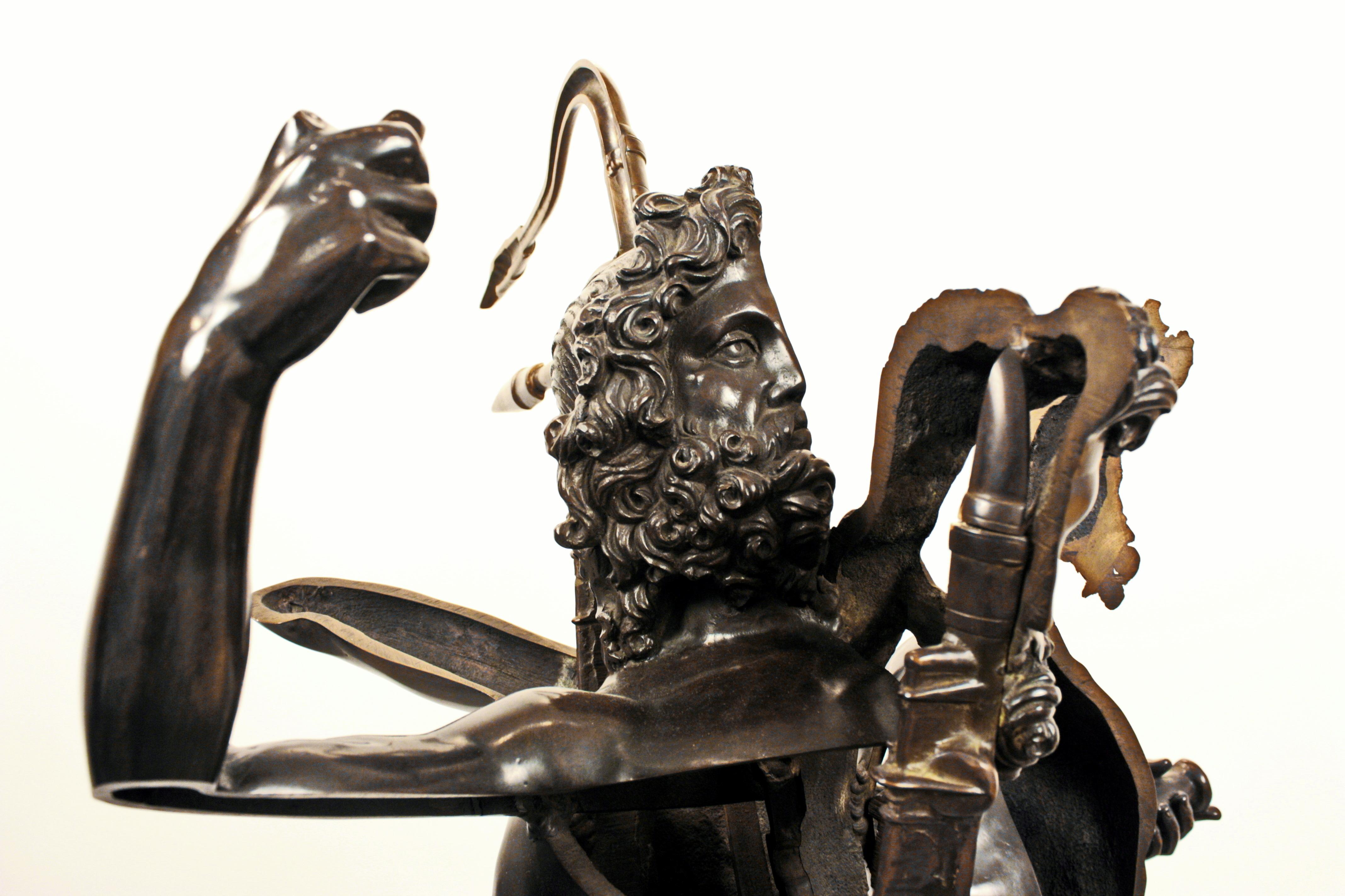Arman Escultura de Bronce Rebanado Orgueil Masculin Heracles y Saxofón en venta 6