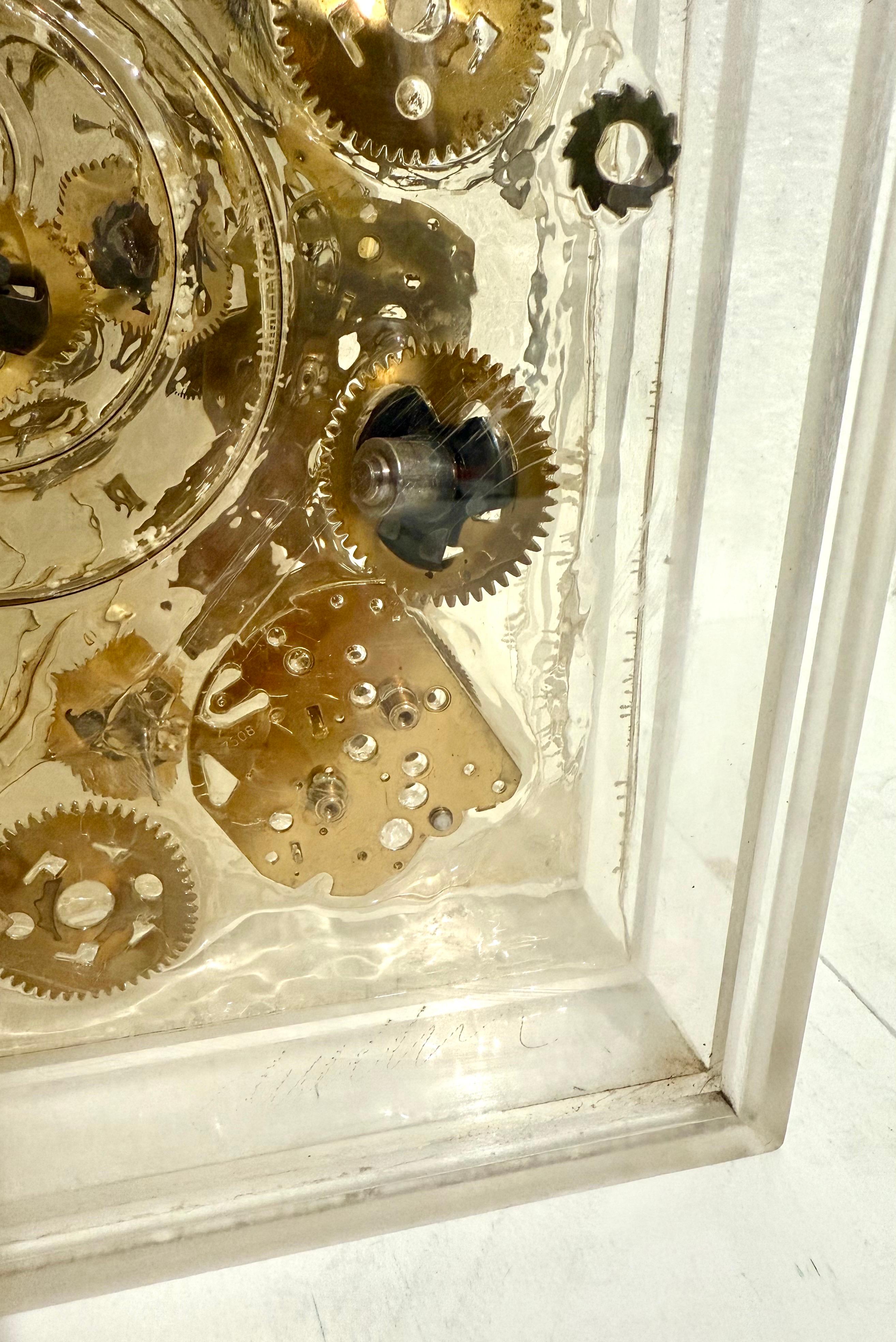 French Pop Art Assemblage Sculpture Watch Movements Temps 2 Arman Accumulation For Sale 11