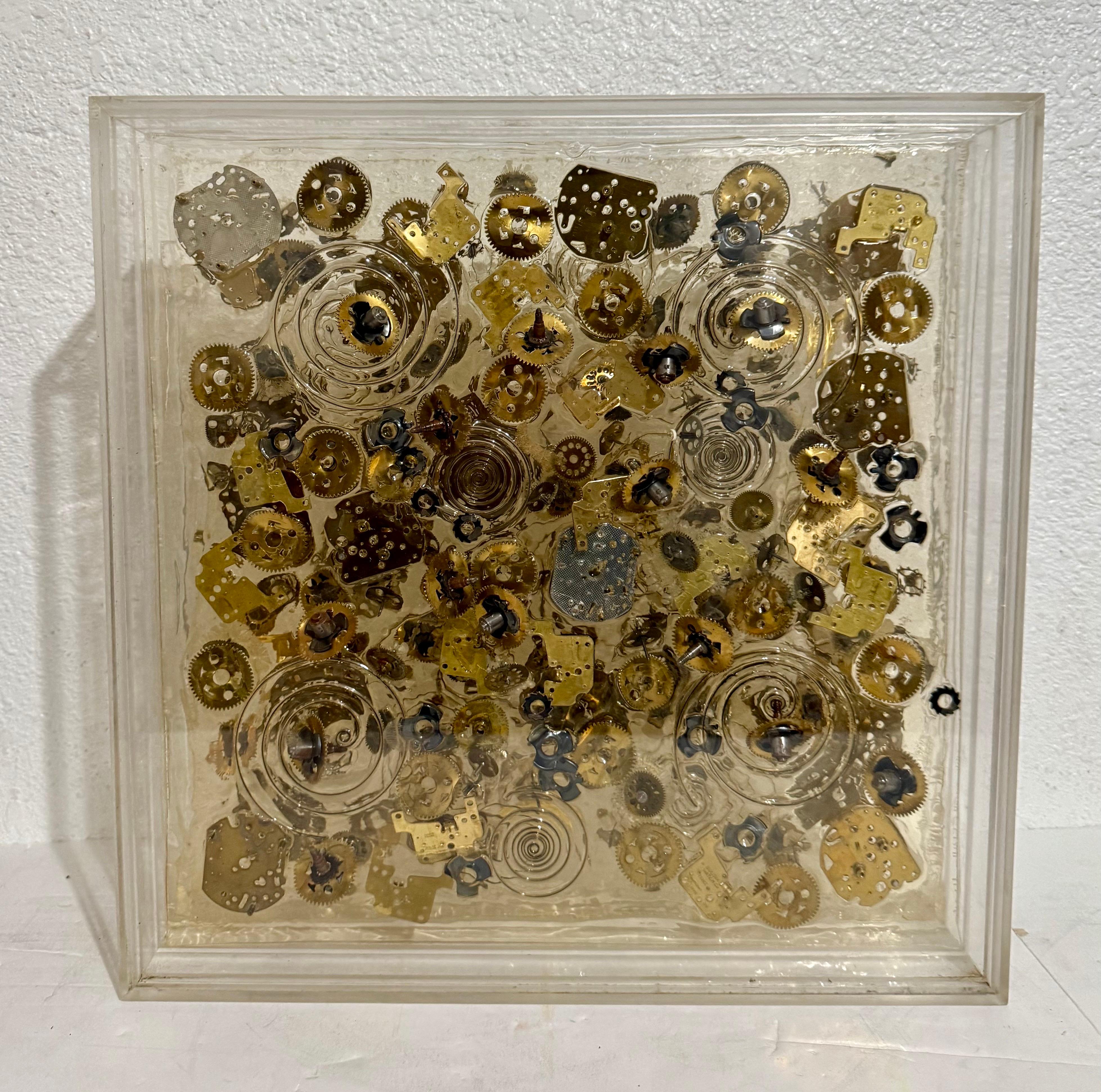 French Pop Art Assemblage Sculpture Watch Movements Temps 2 Arman Accumulation For Sale 12