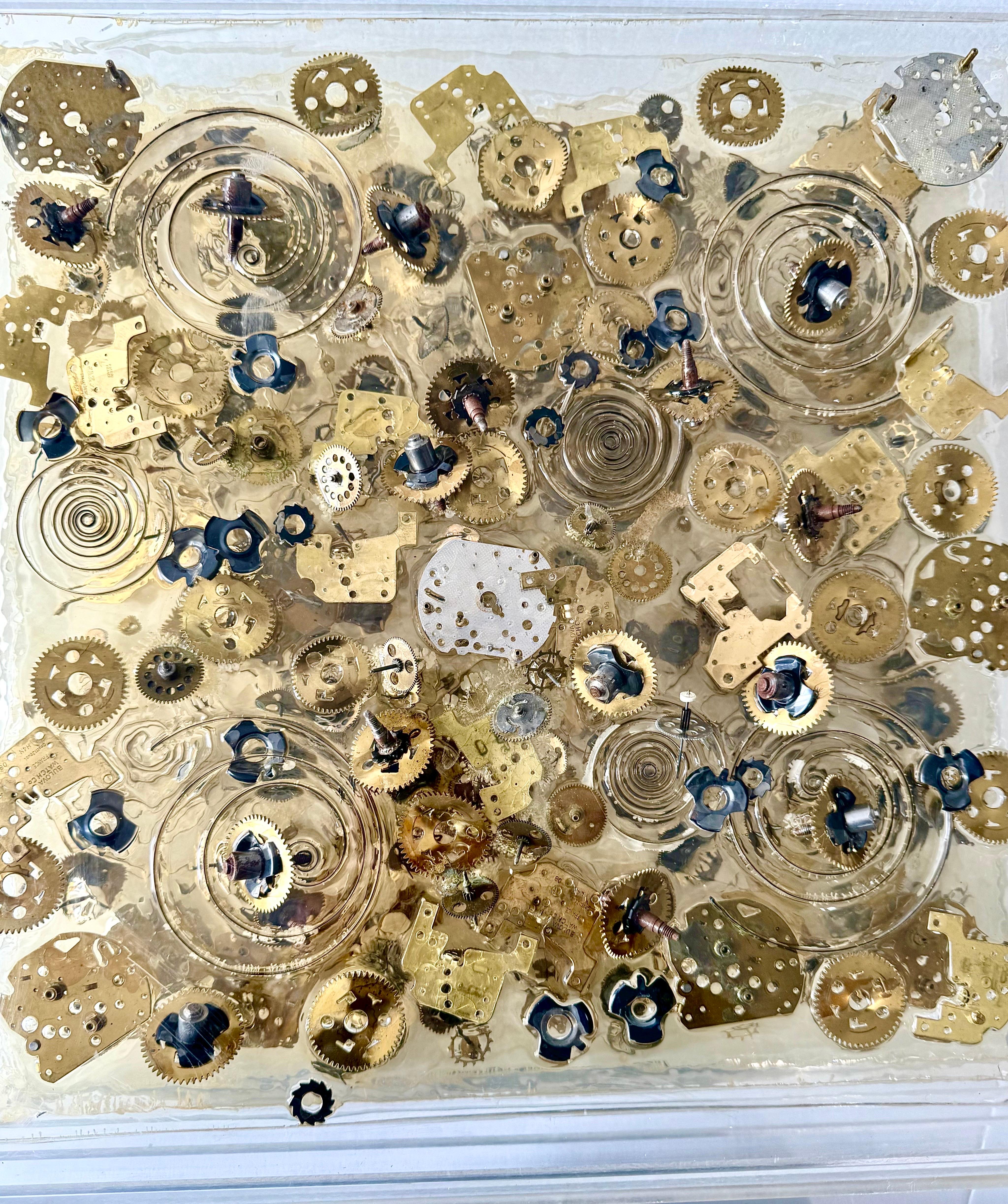 French Pop Art Assemblage Sculpture Watch Movements Temps 2 Arman Accumulation For Sale 13