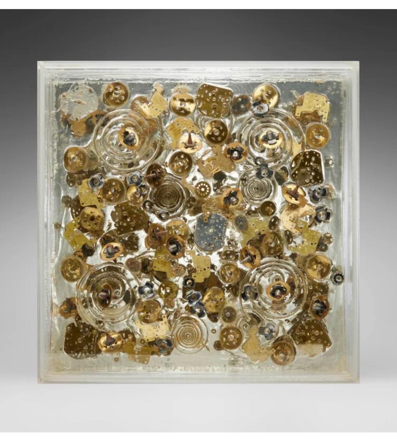 French Pop Art Assemblage Sculpture Watch Movements Temps 2 Arman Accumulation For Sale 3