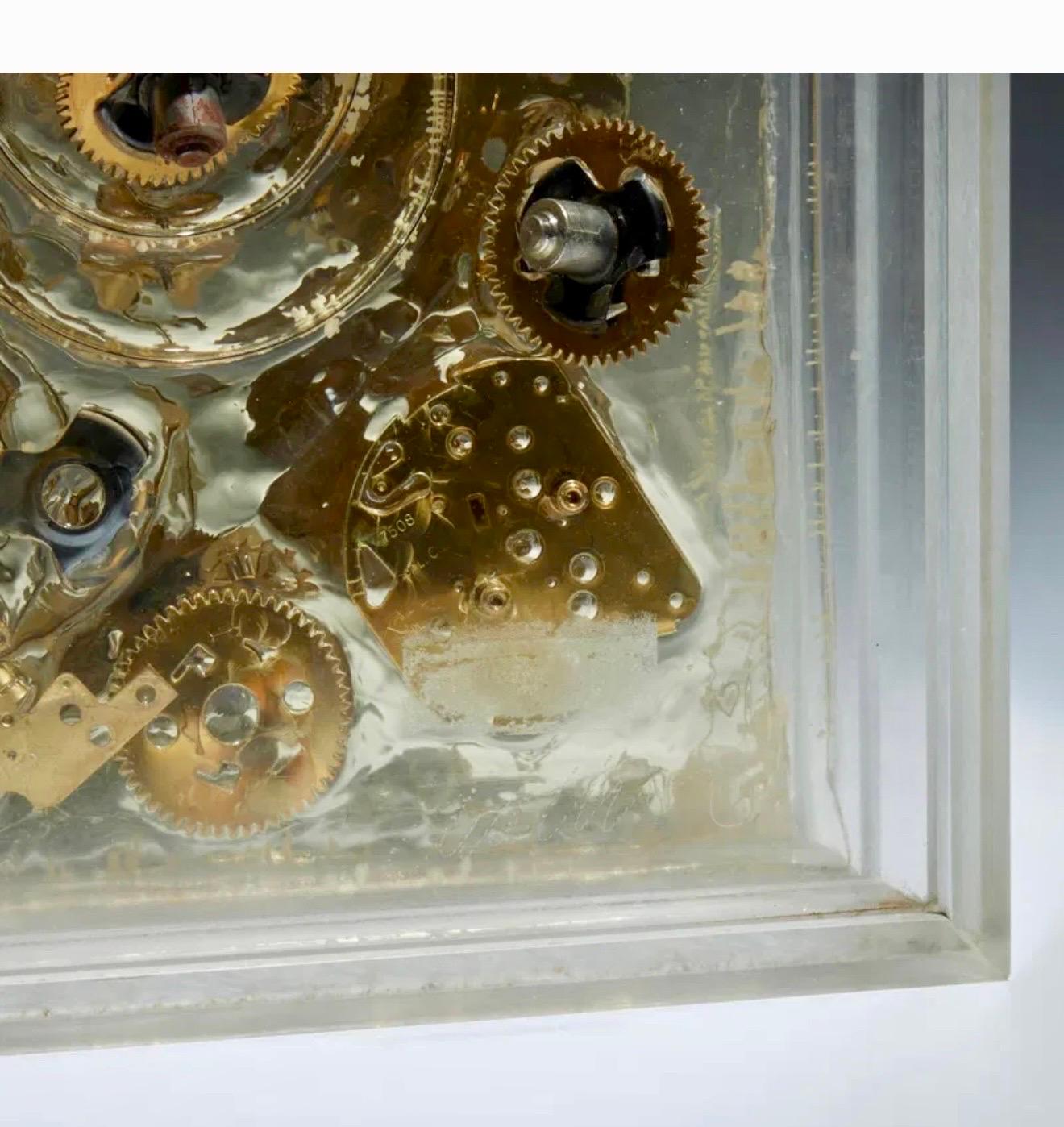 French Pop Art Assemblage Sculpture Watch Movements Temps 2 Arman Accumulation For Sale 4