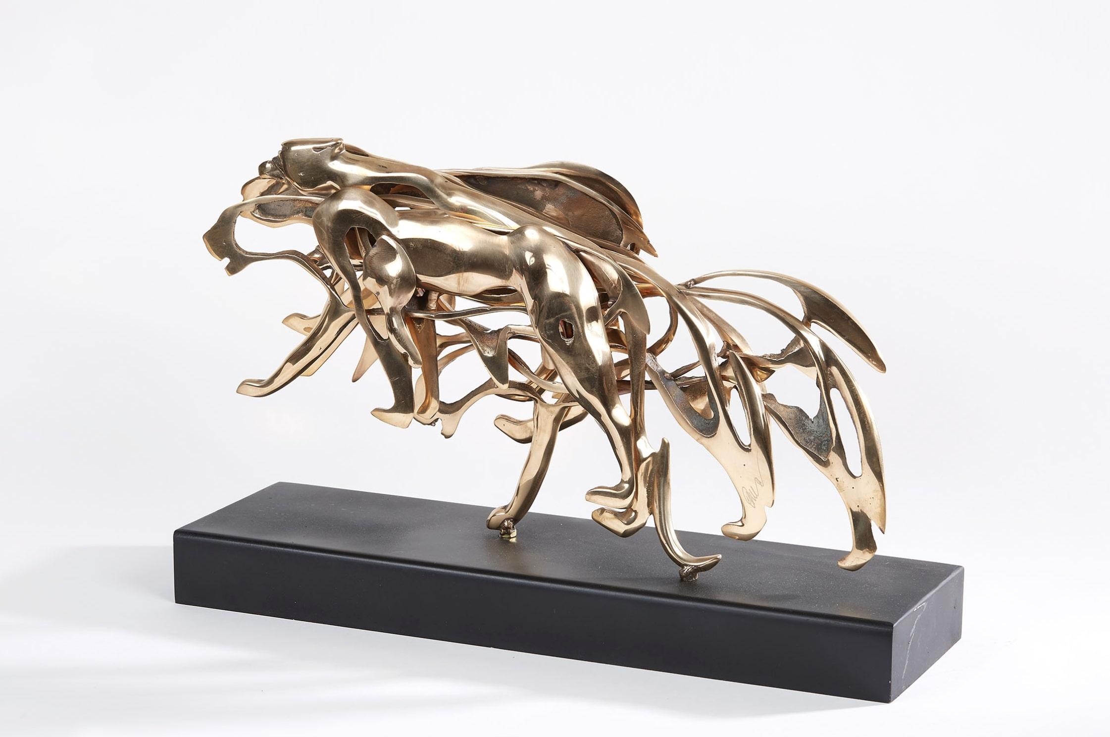 Arman Figurative Sculpture - Panther, Edition 8/99