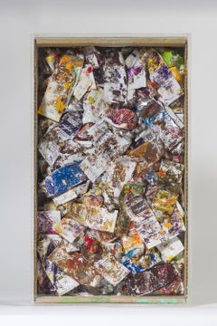 Rare sculpture "Pubelle de Tubes" by Fernandez Arman, 1993