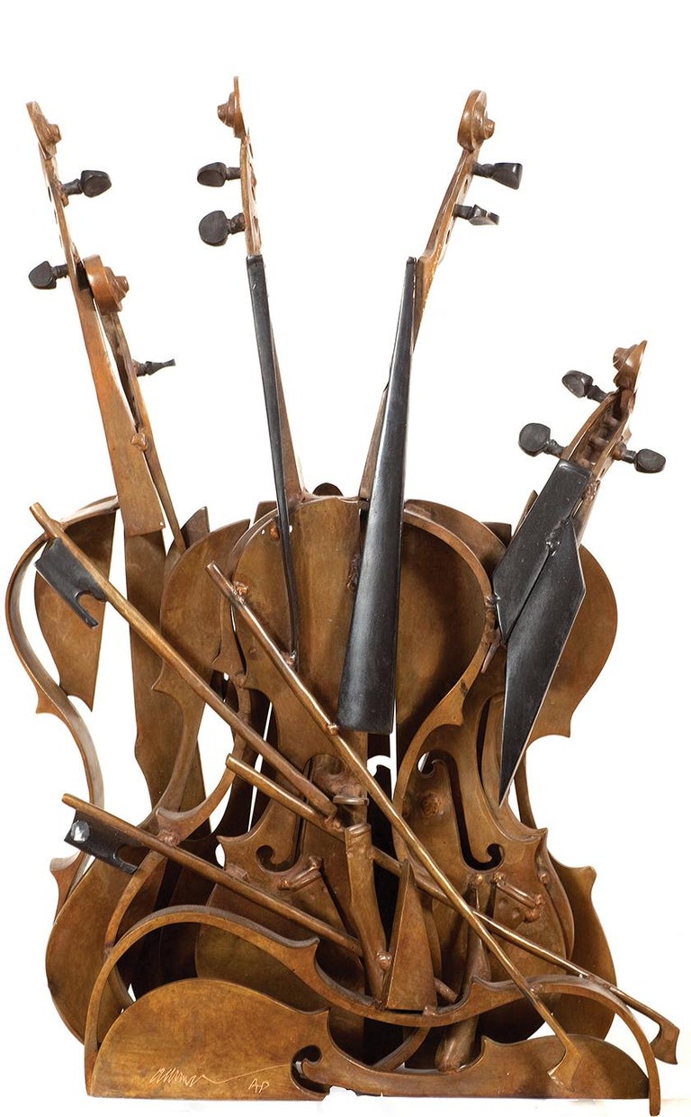 Arman、Allure de Violon、希少画集画、新品額装付 Arman(1929 – 2005,French) アルマン作品展 ー Arman's Violins