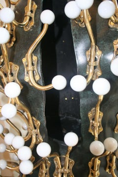 Well dressed 2 - Arman, bronze, sculpture, decorative, green, female, figure