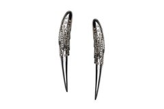 Arman Suciyan Diamonds Sapphire Silver and White Gold Earrings