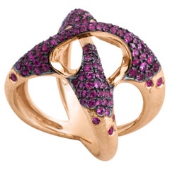 Arman Suciyan Bague en argent et saphir rose