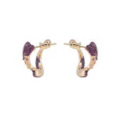 Arman Suciyan Pink Sapphire Silver and  18K Gold Earrings