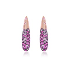 Arman Suciyan Pink Sapphire Silver and Gold Earrings