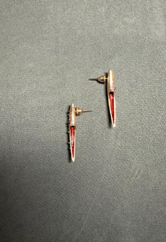 Arman Suciyan Pink Sapphire, Silver and Gold Earrings