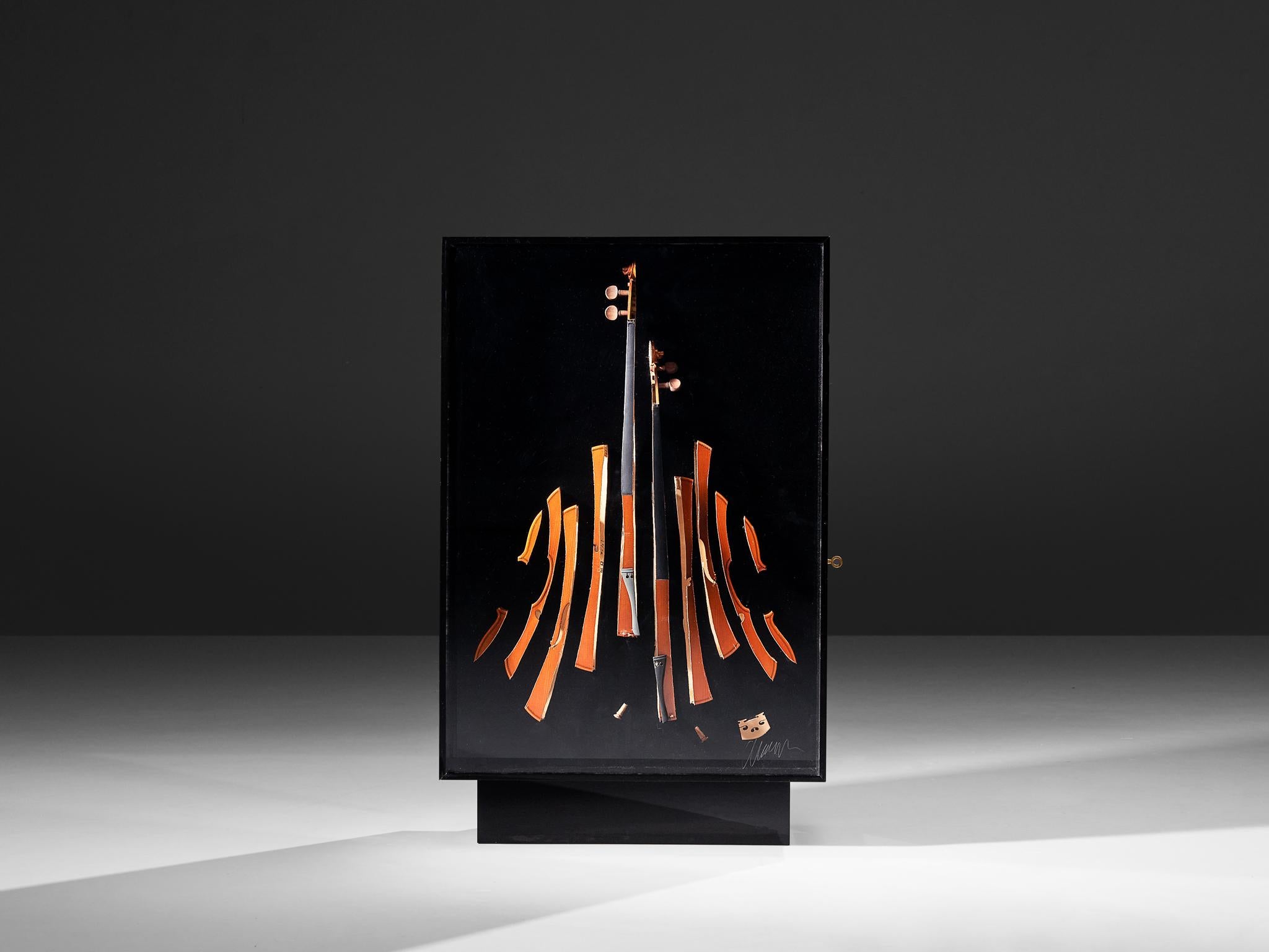 Arman ‘Violon’ Cutlery Service with 116 Pieces in Artistic Cabinet  For Sale 4