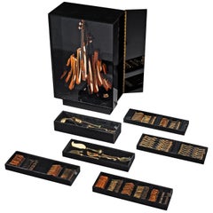 Arman ‘Violon’ Cutlery Service with 116 Pieces in Artistic Cabinet