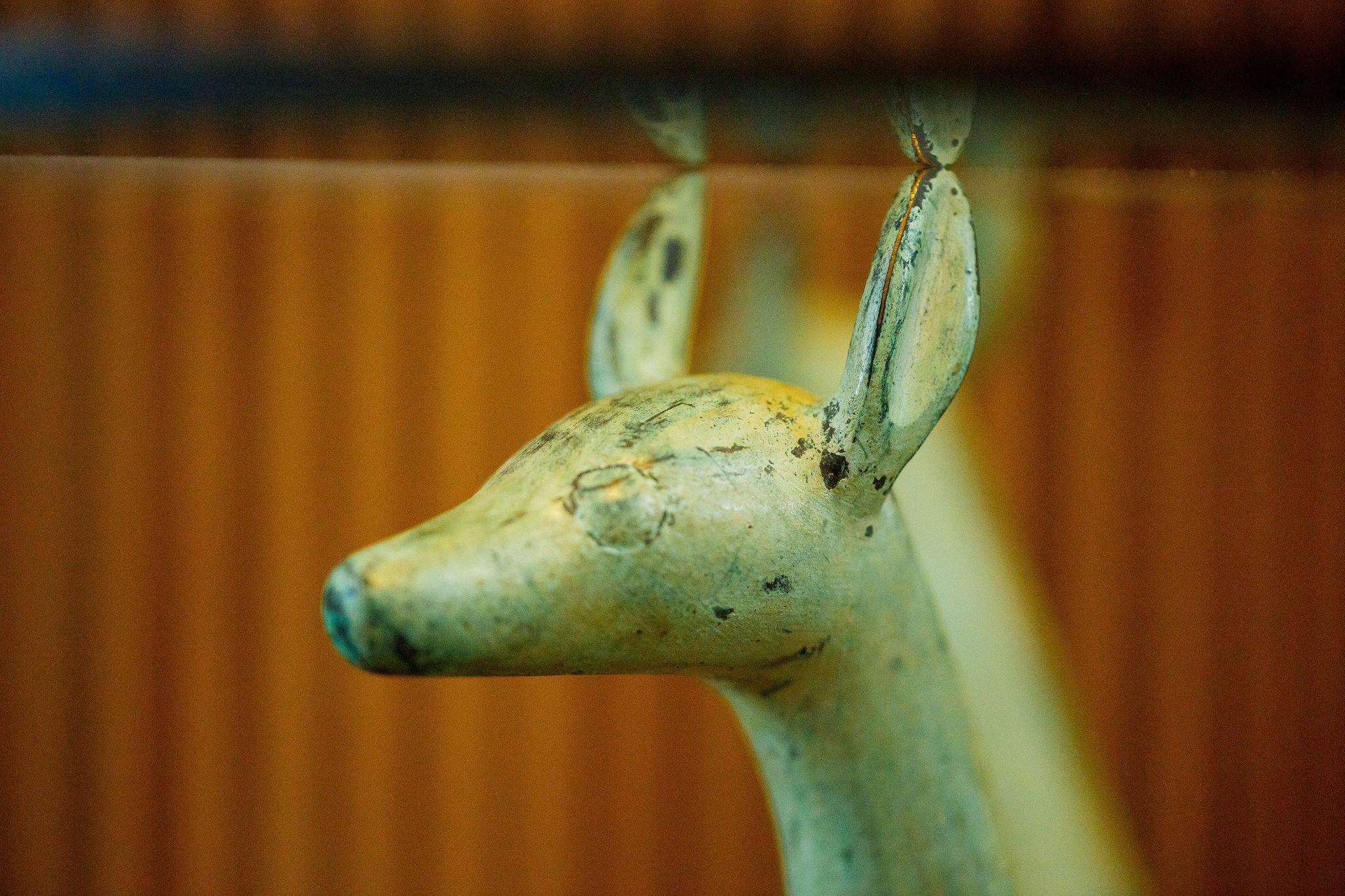 Patinated Armand-Albert Rateau Style Bronze Deer Sculptural Cocktail Table
