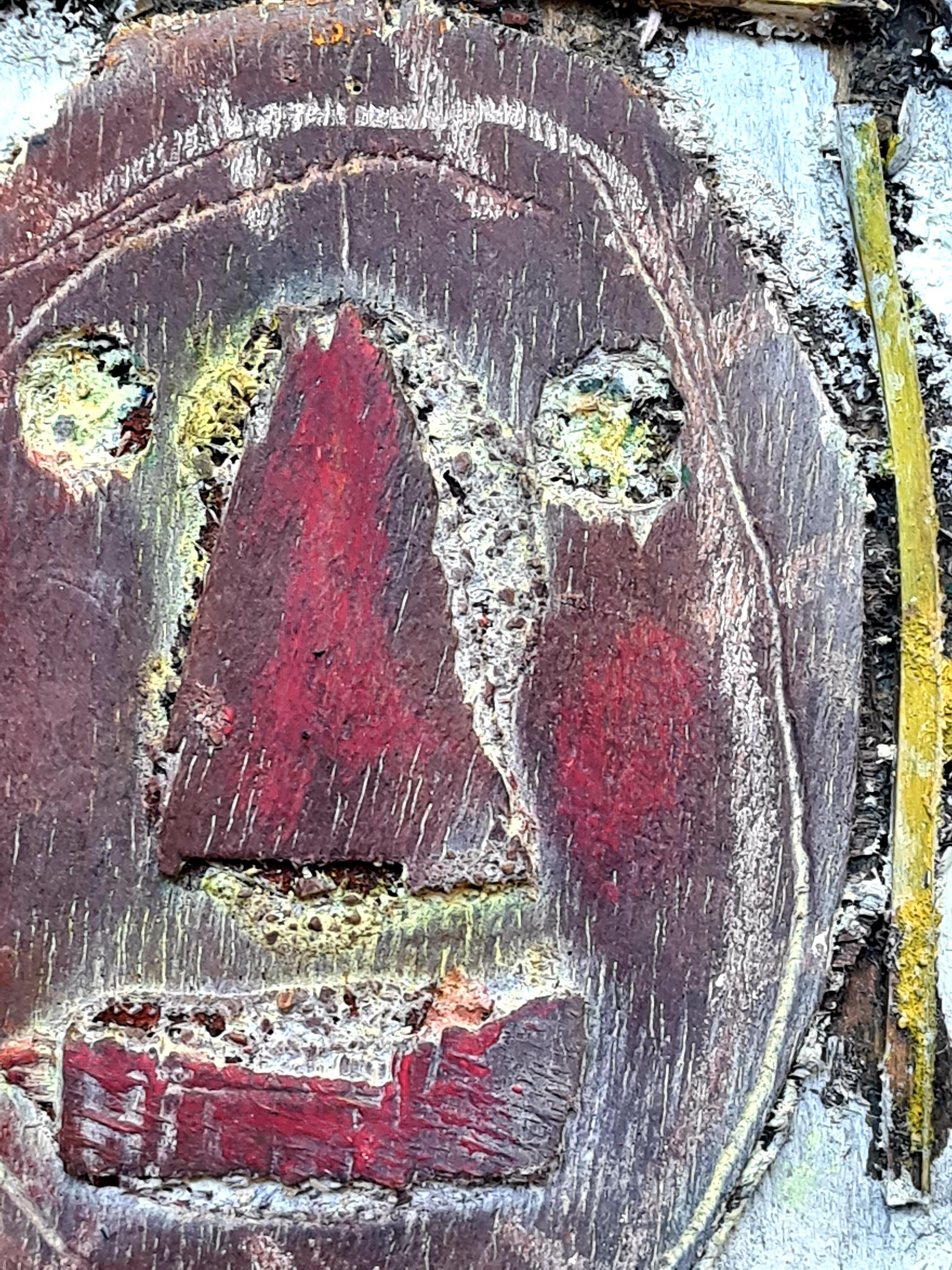 Outsider Art Mixed Media Collage Montage. Les Mots Exquis des Eskimo