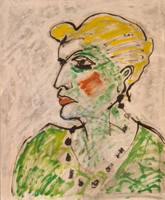 Janine 2, Hommage to Toulouse-Lautrec.
