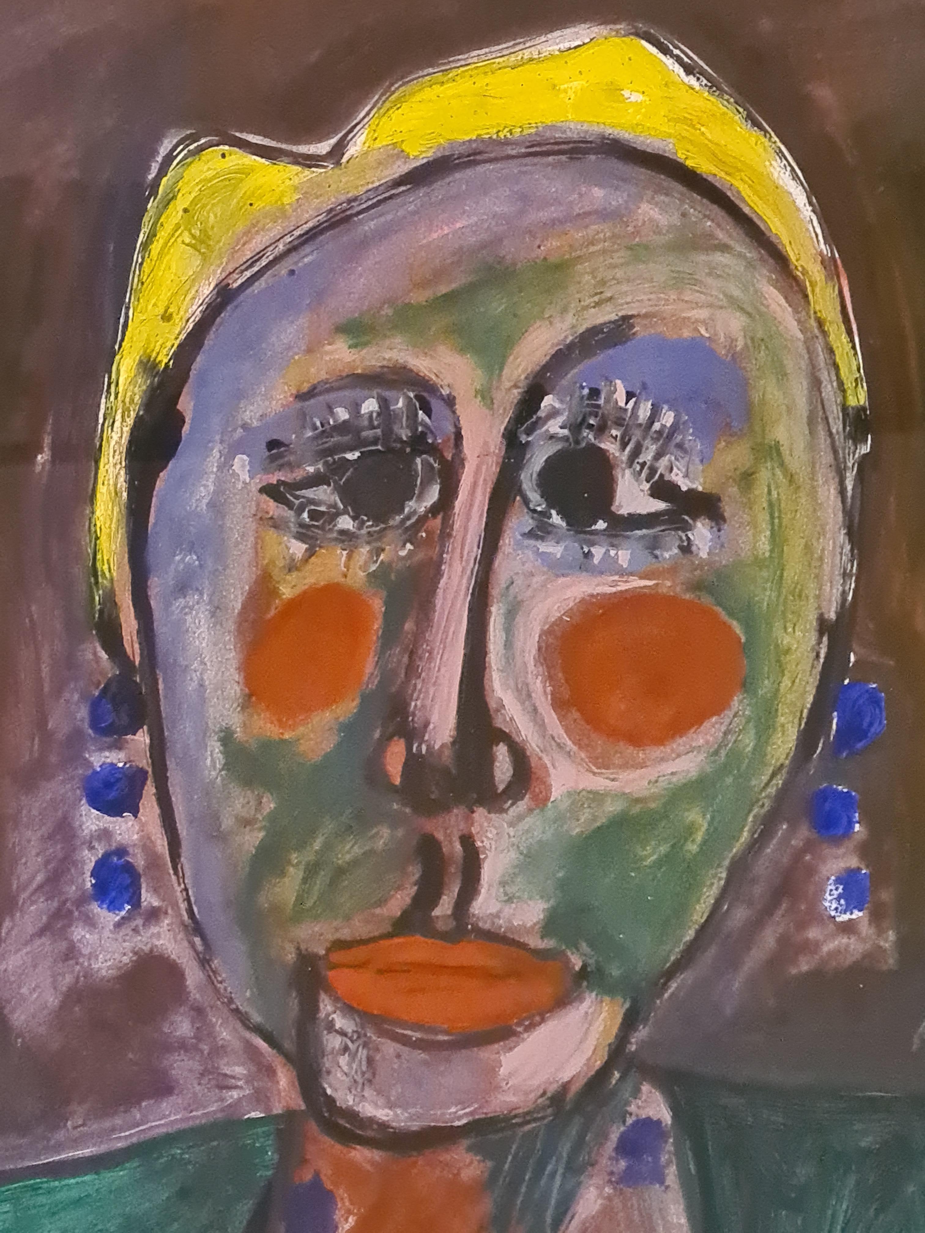 Janine, Die Muse (Expressionismus), Painting, von Armand Avril