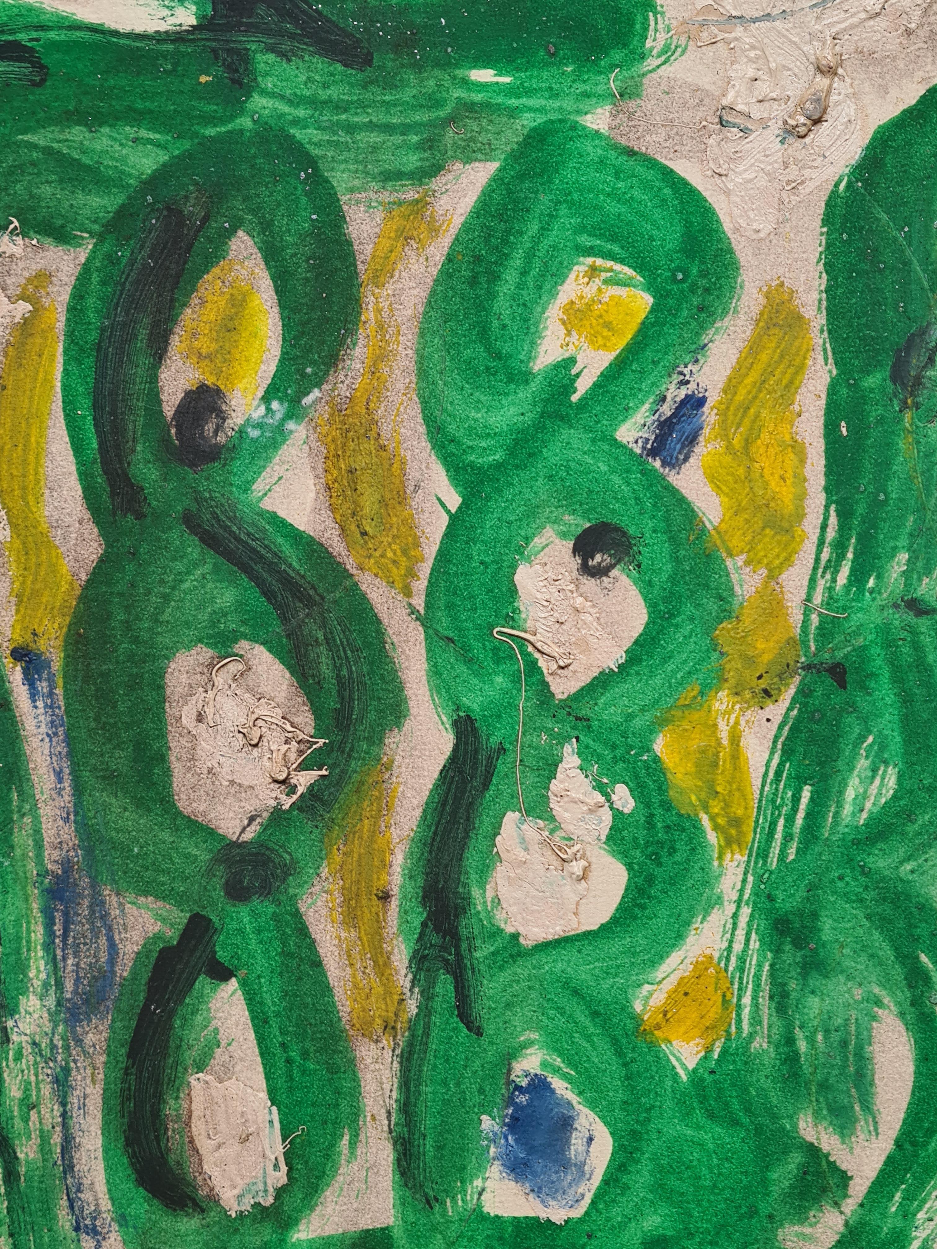Late 20th Century Expressionist, DUBONNET, Self Portrait With Cats For Sale 2