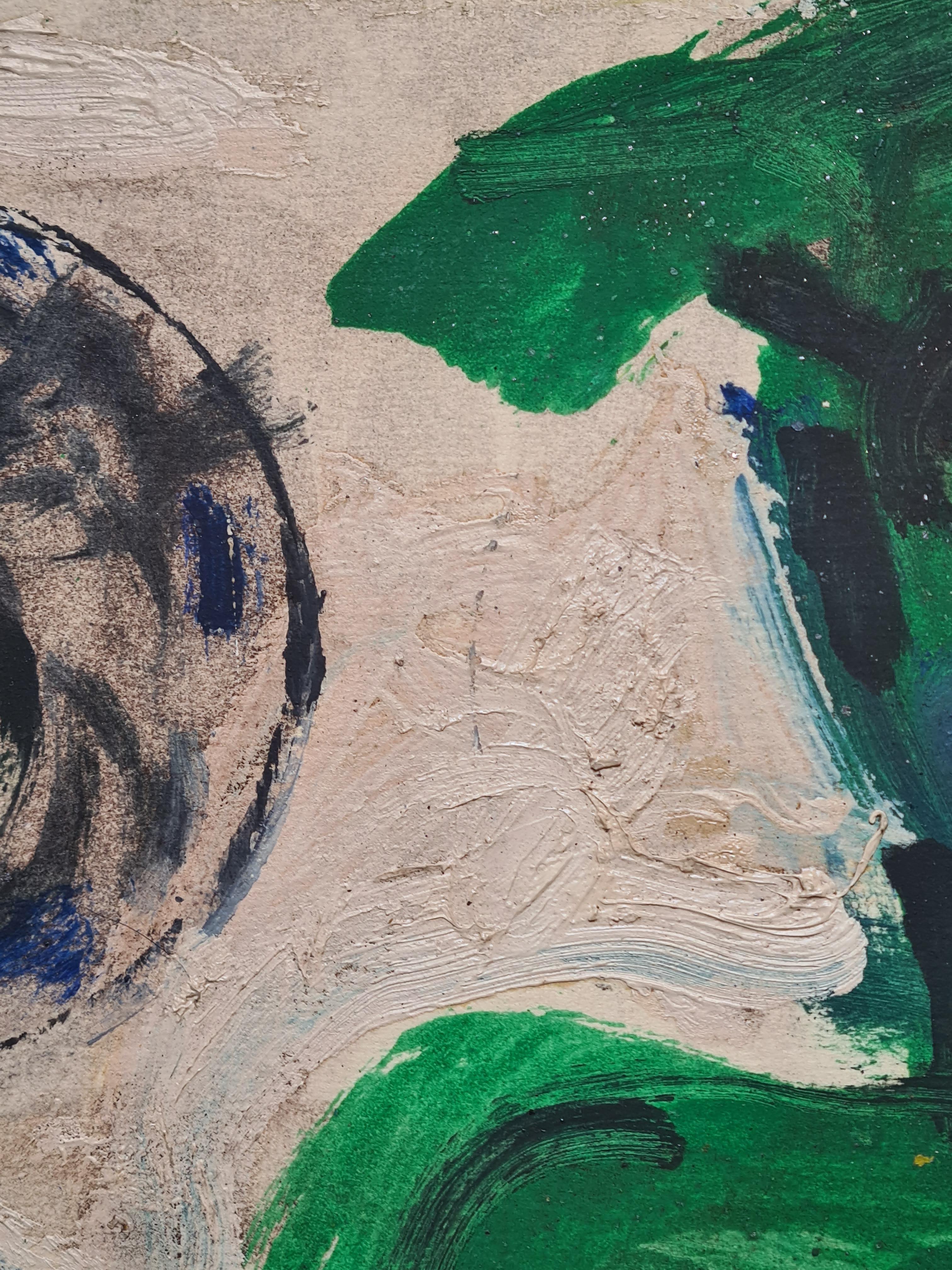 Late 20th Century Expressionist, DUBONNET, Self Portrait With Cats For Sale 3