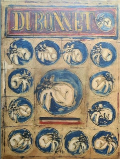 Espressionista della fine del XX secolo, DUBONNET con gatti