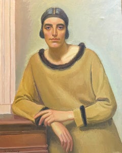 "Retrato de la señorita Cacheux" de Armand Cacheux - Óleo sobre lienzo - 65x80 cm