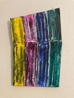 Refracción (Pintura contemporánea en paneles de madera)