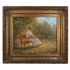 Armand Fouquet — La Couture au Jardin (Sewing in the Garden) Impressionist