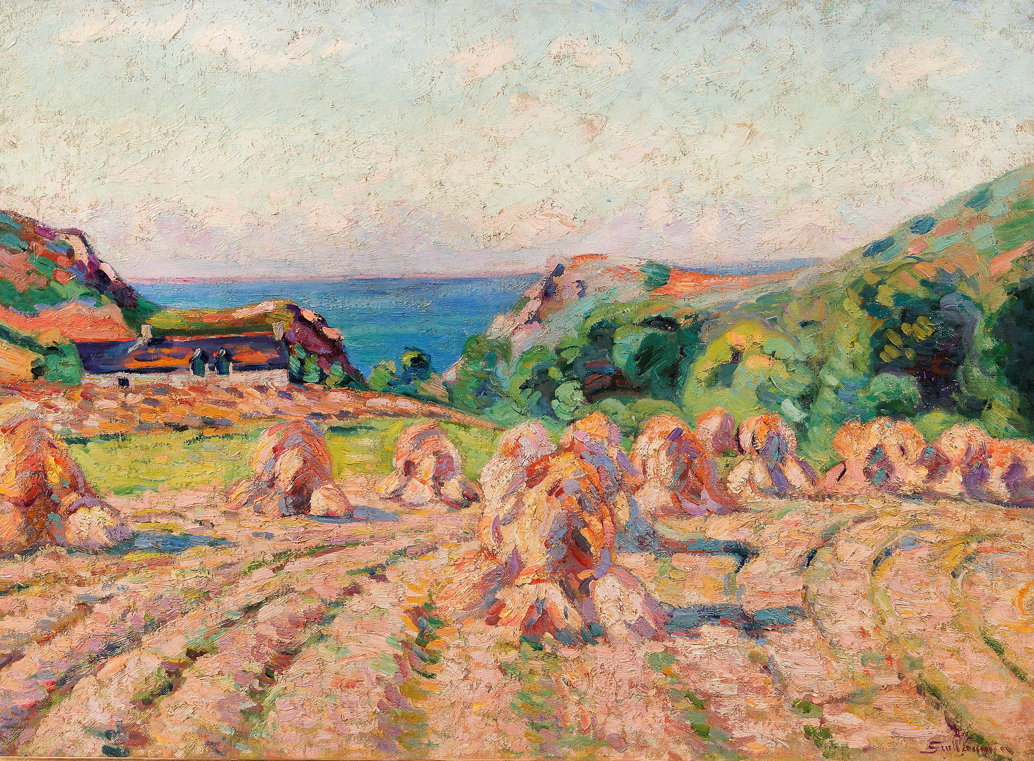 Haystacks, 1907 - Painting by Armand Guillaumin