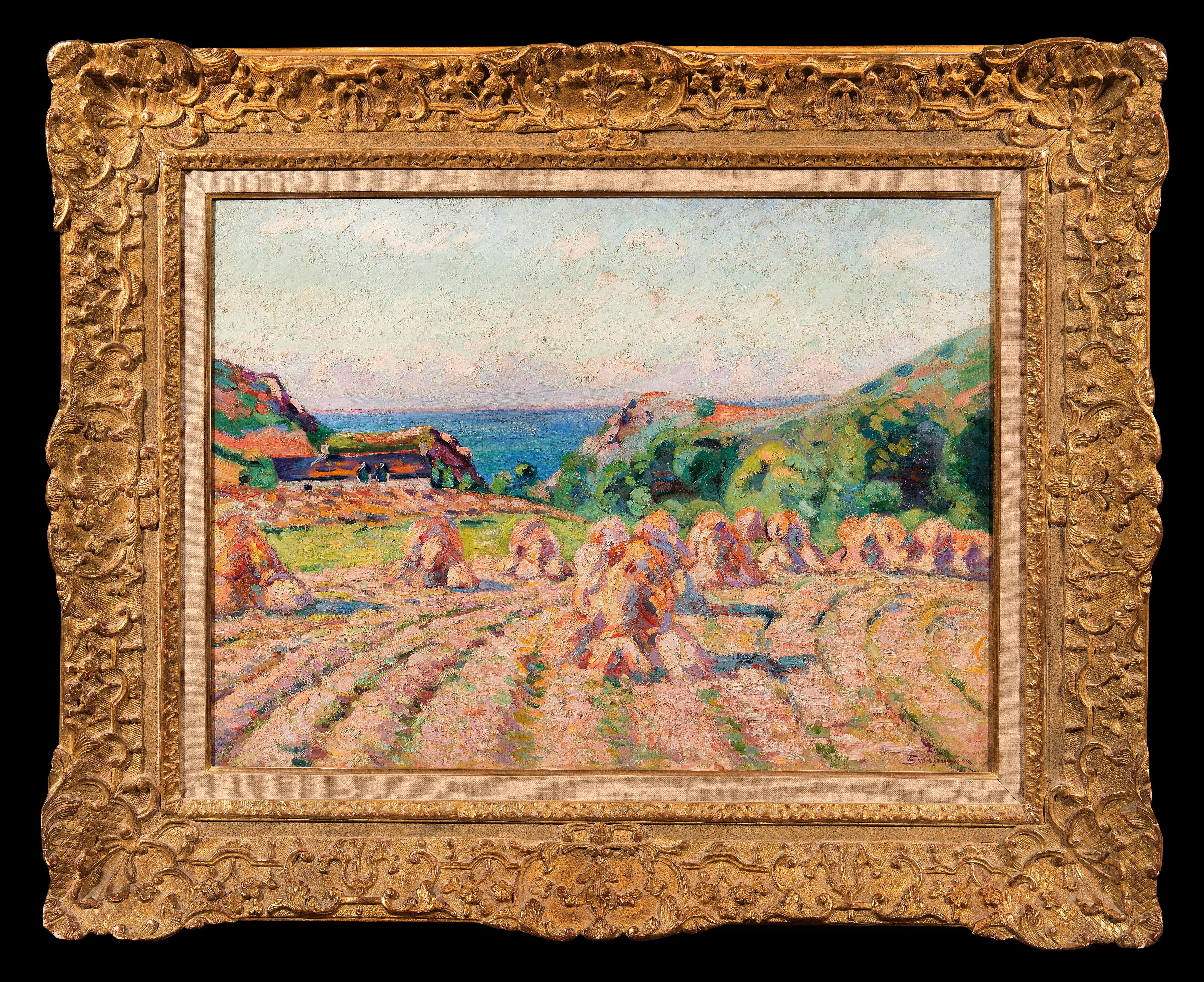 Armand Guillaumin Landscape Painting - Haystacks, 1907