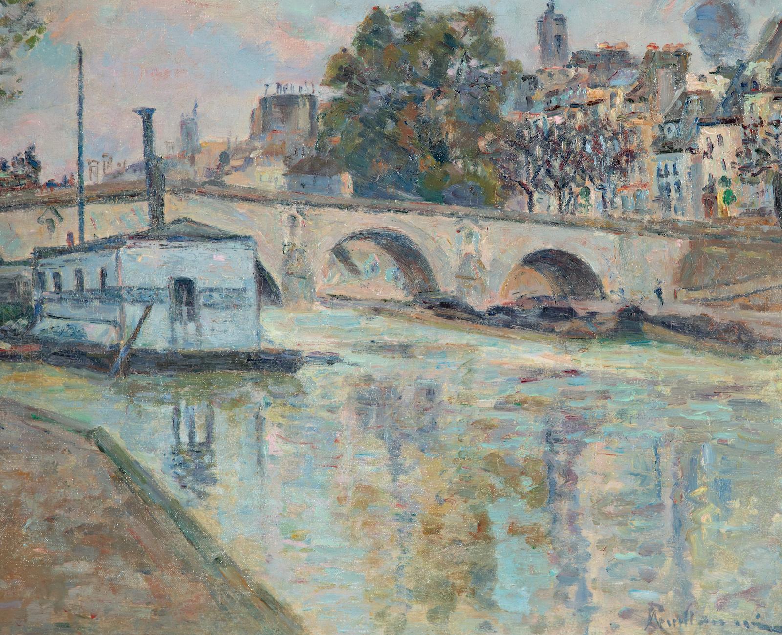 La Seine à Paris di Armand Guillaumin - Paesaggio urbano di Parigi in vendita 3