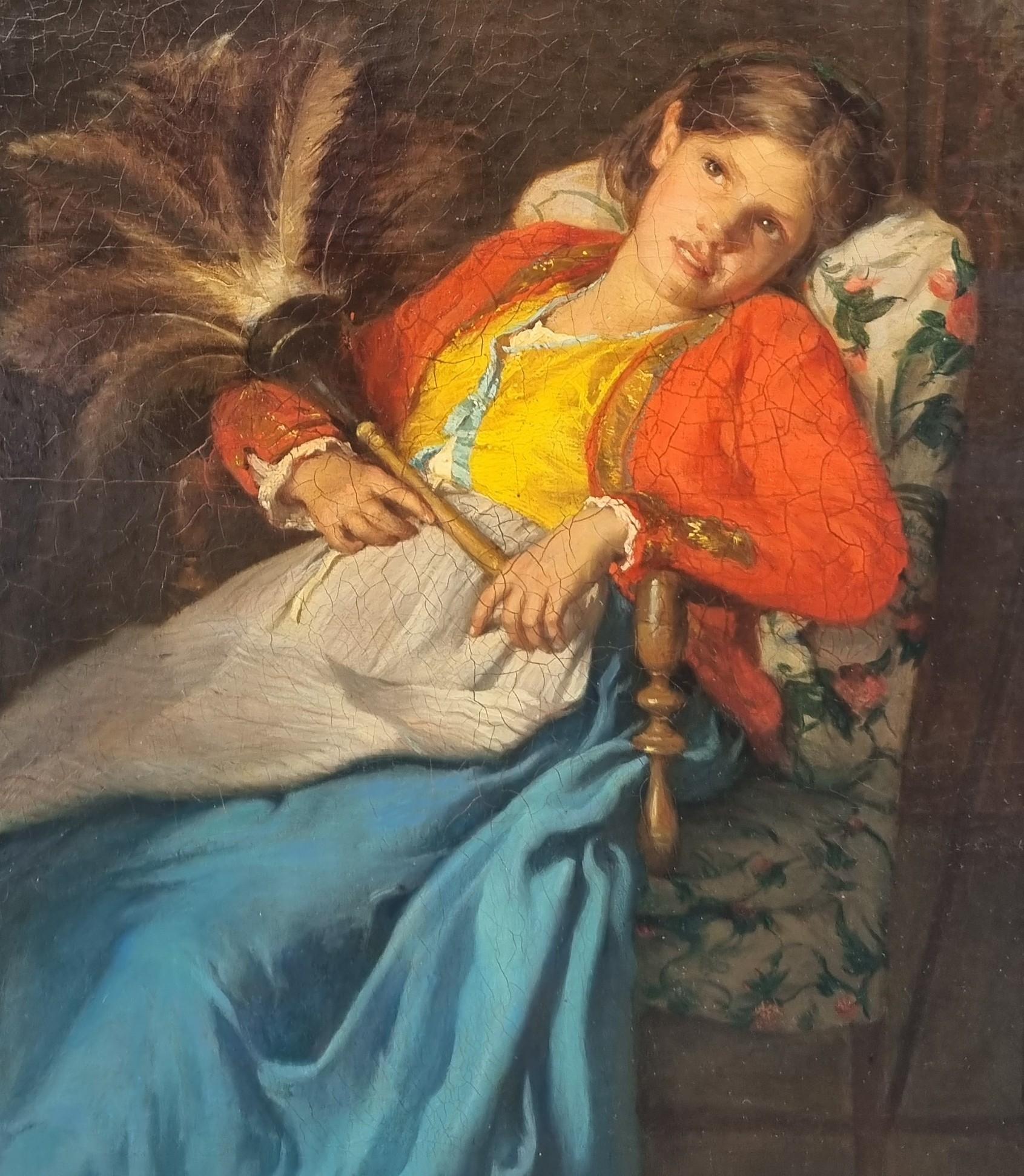 Armand LELEUX
Parigi, 1818 - Dardagny (Svizzera), 1885
Il servo dell'abate
Olio su tela firmato in basso a destra 