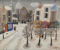 Montmartre im Schnee, Pariser Winterstadtszenen