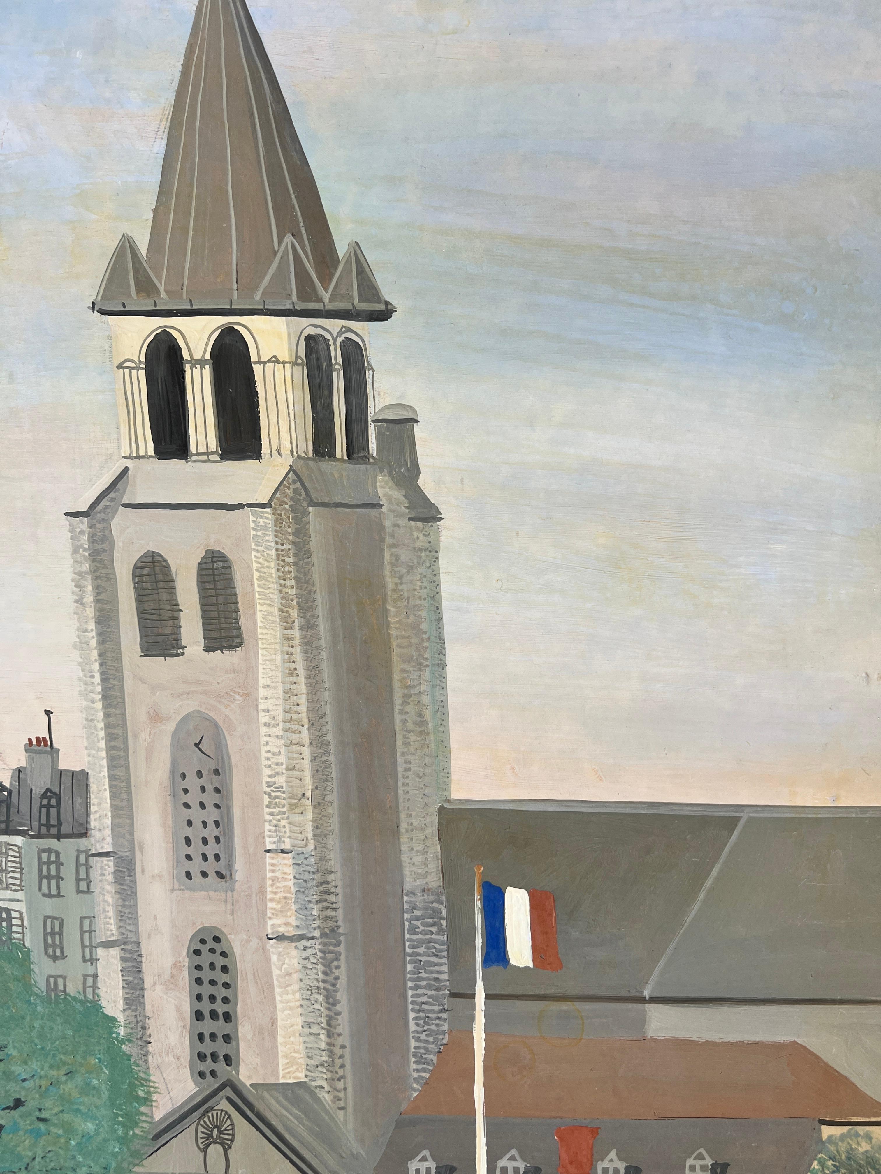 Figures sous le porche de l'église en vente 1