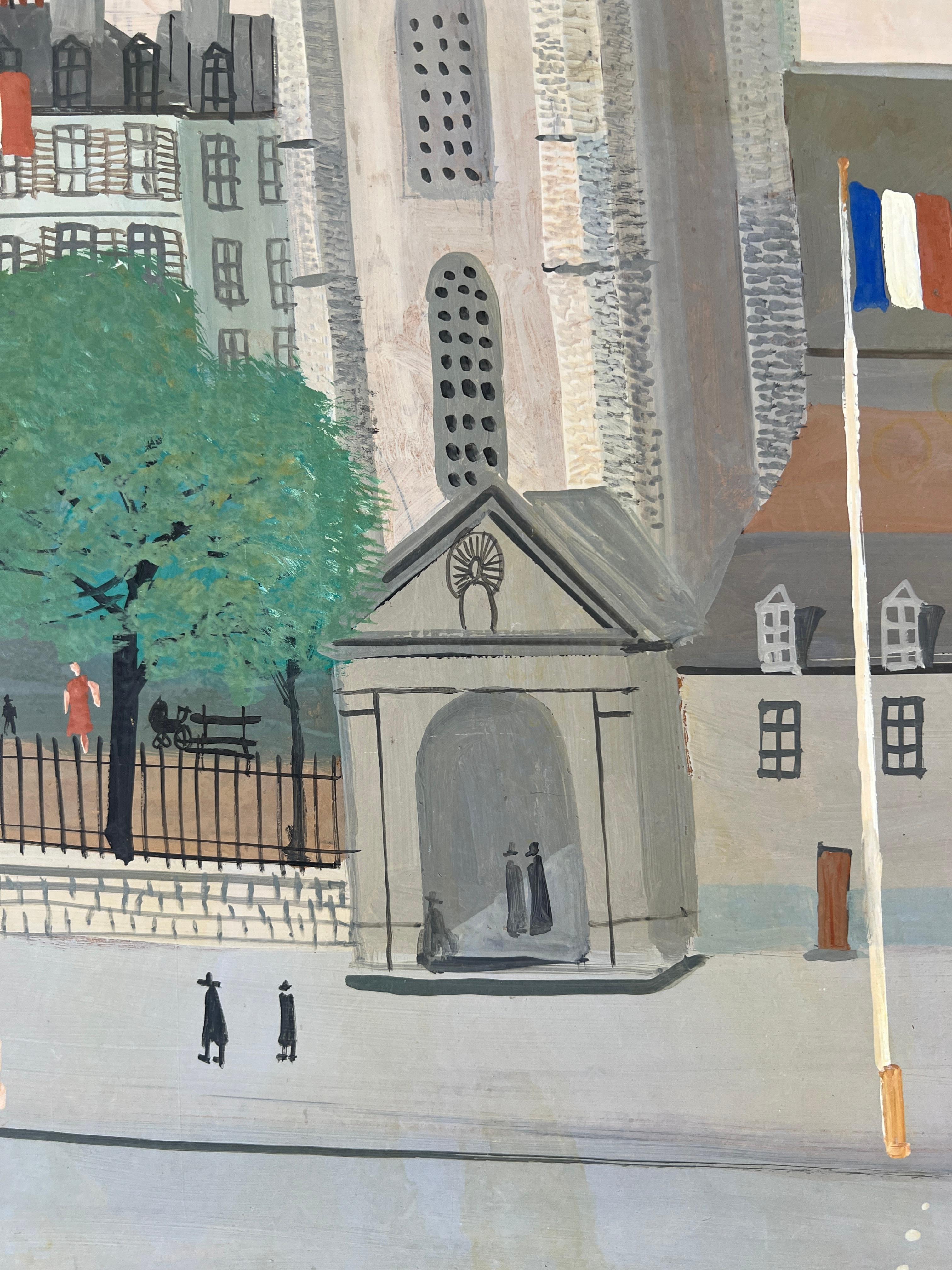 Figures sous le porche de l'église en vente 2