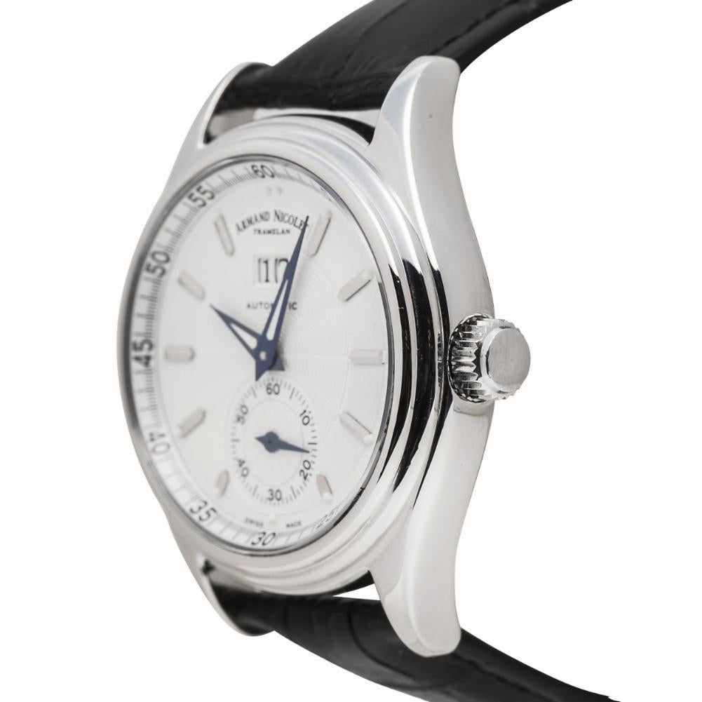 Armand Nicolet MO2 30932, White Dial, Certified and Warranty In Excellent Condition For Sale In Miami, FL