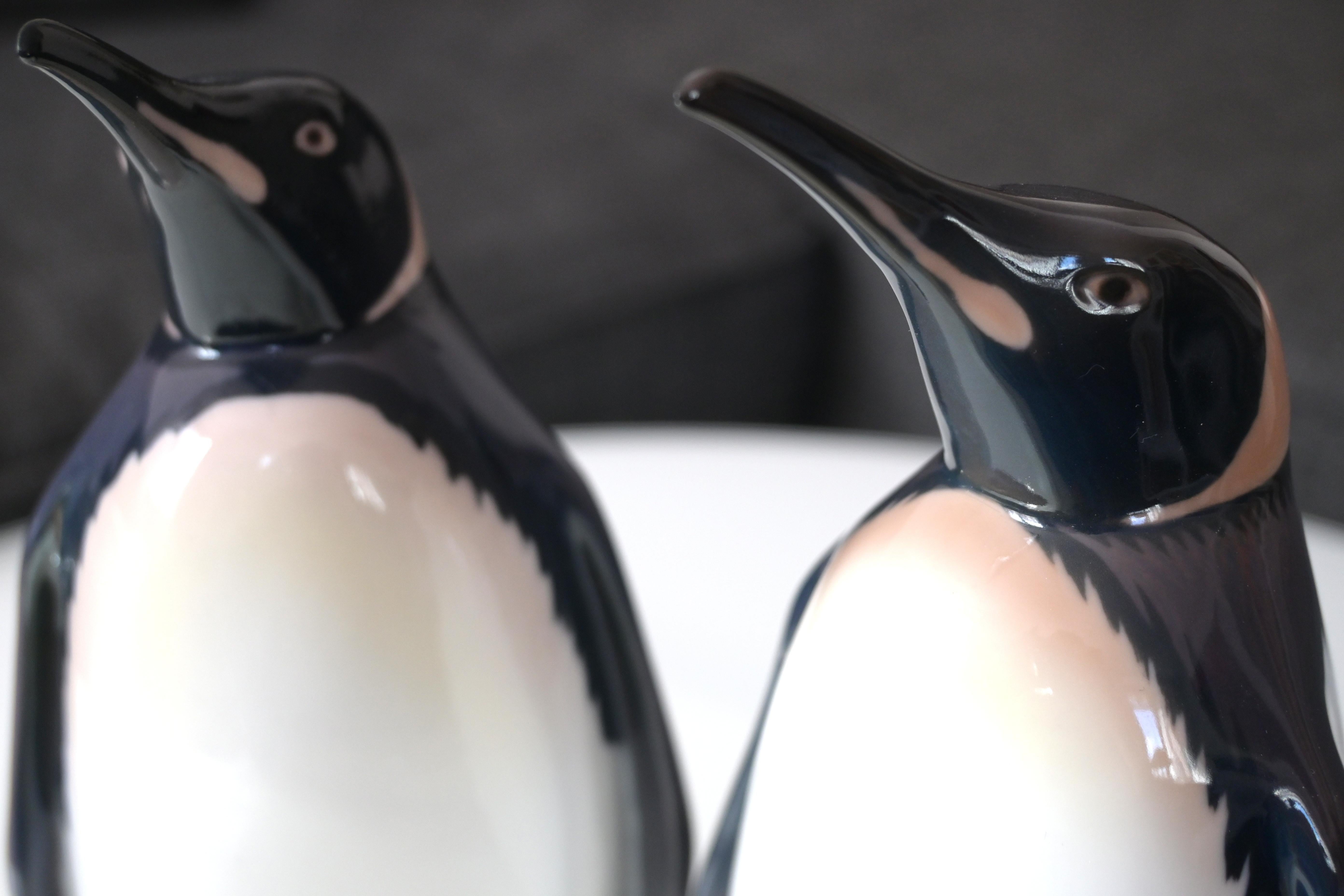 Due pinguini di porcellana, manifattura Bing & Grondahl, XX secolo in vendita 5