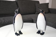 Two Porcelain Penguins, Bing & Grondahl Manufactory, 20th century