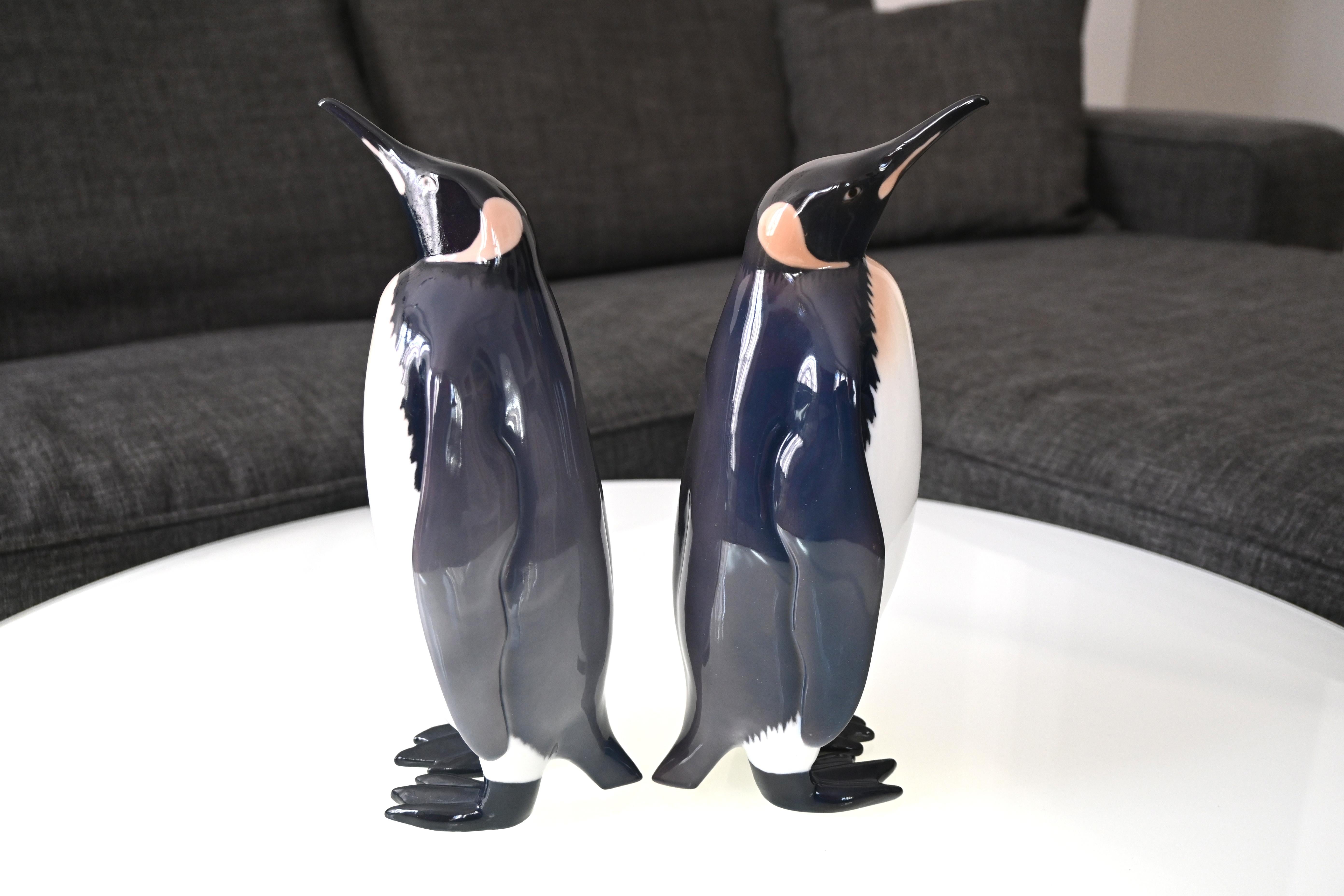 Due pinguini di porcellana, manifattura Bing & Grondahl, XX secolo in vendita 1