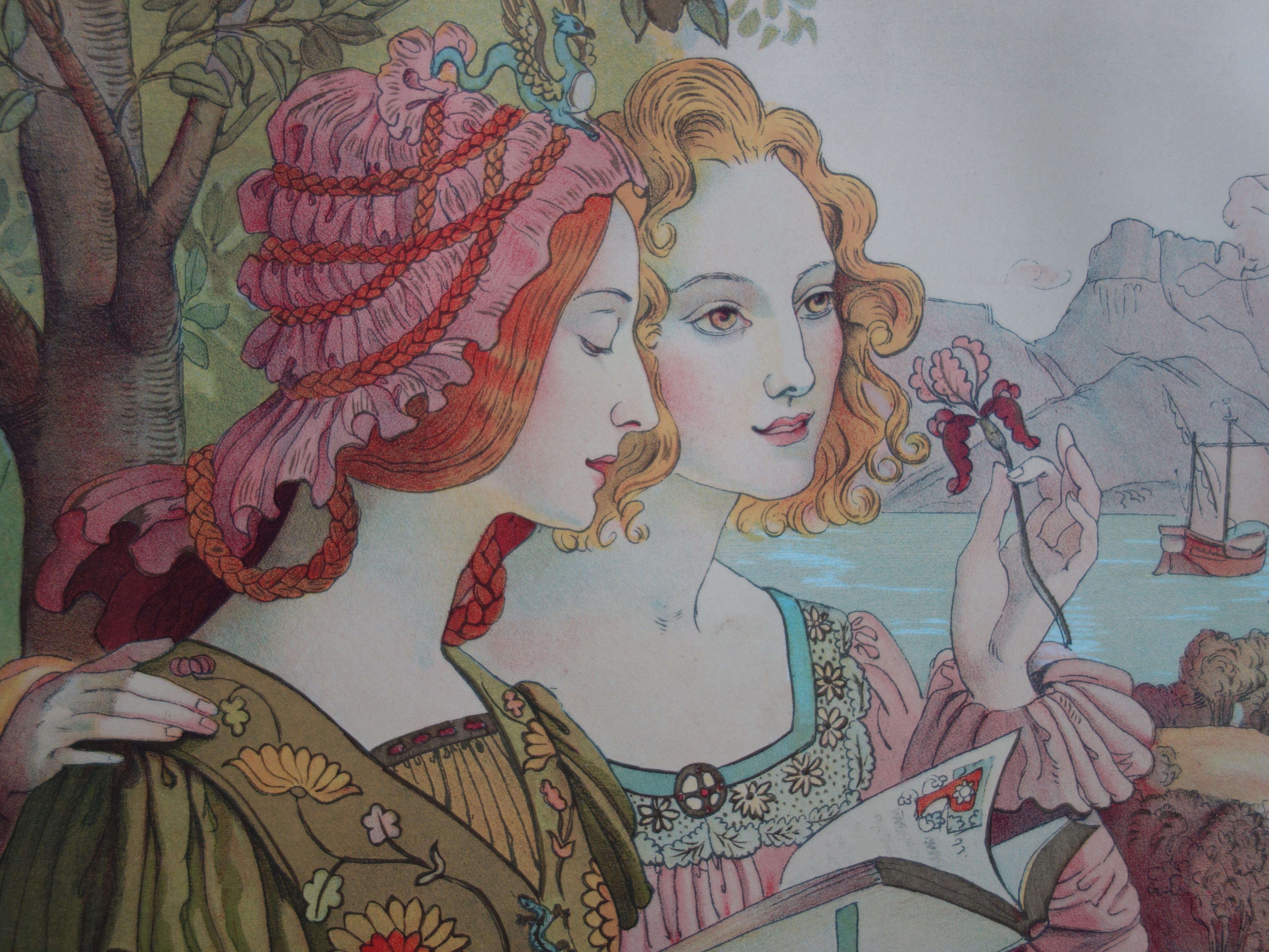 Golden Age (Légende dorée) - Original lithograph, 1897 - Art Nouveau Print by Armand Point