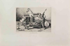 Les  Etrennes du Bebe – Radierung von Armand Queyroy – 1860er Jahre
