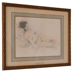 Armand Rassenfosse Dibujo de desnudo femenino, Bélgica, 1928