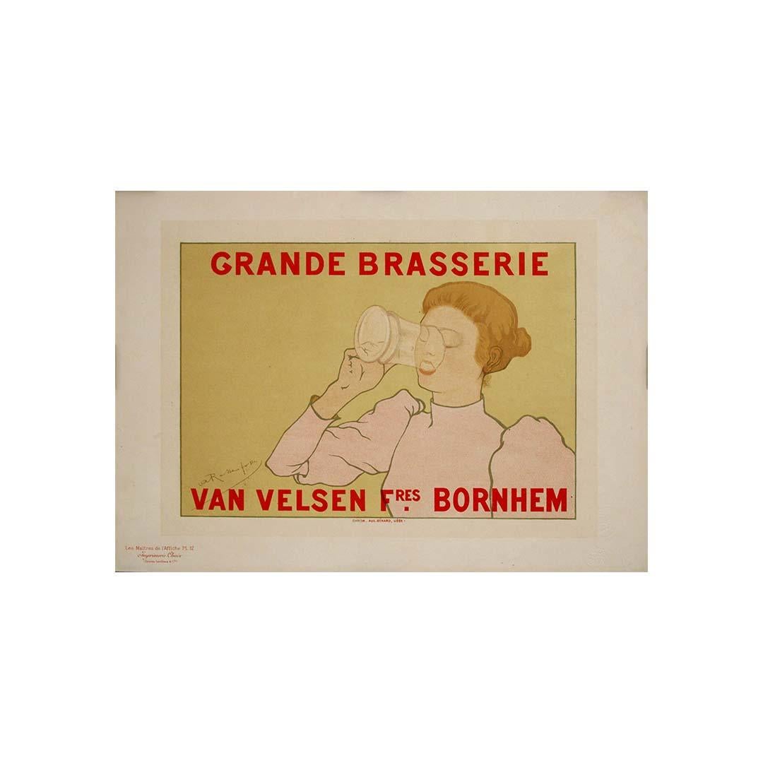 1894 lithographic poster by Armand Rassenfosse - Les Maîtres de l’Affiche Pl. 12 For Sale 3