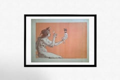 1896 original lithography by Armand Rassenfosse Salon des cent