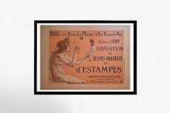 1896 original poster by Armand Rassenfosse Salon des cent