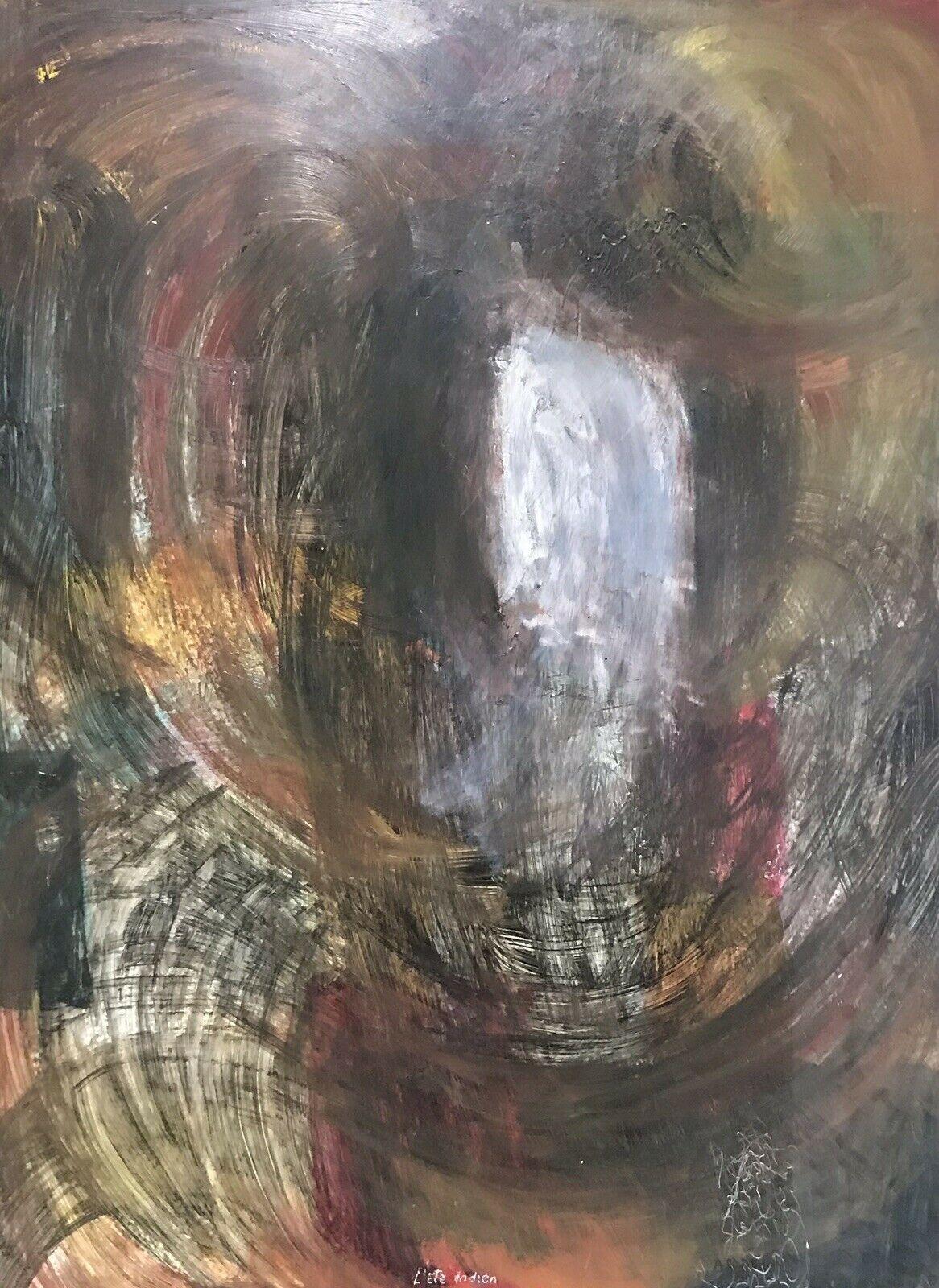 Landscape Painting de Armand Rottenberg - ARMAND ROTTENBERG (1903-2000) GRAN ÓLEO ABSTRACTO EXPRESIONISTA FRANCÉS