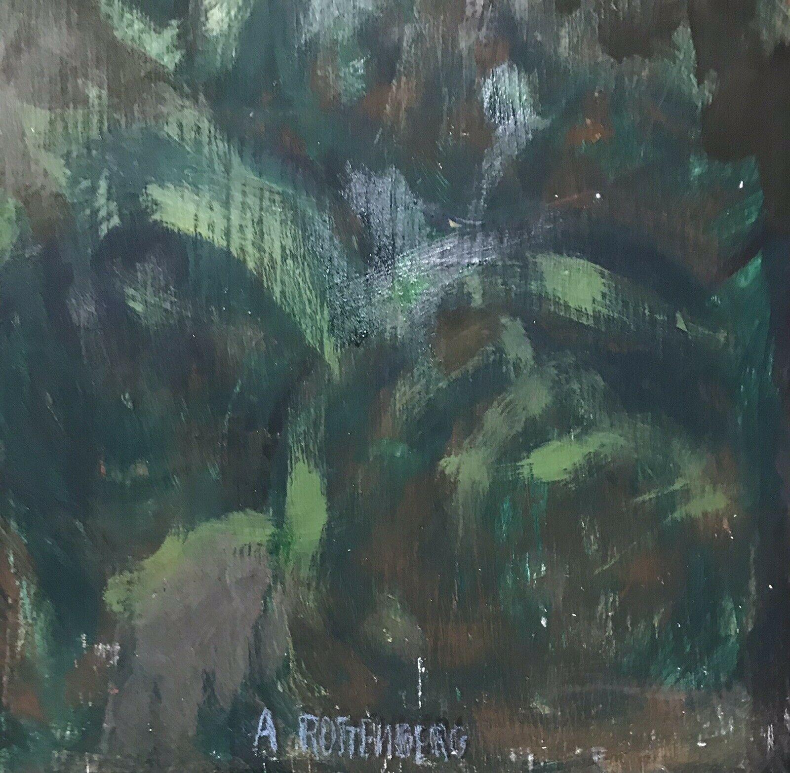 ARMAND ROTTENBERG (1903-2000) GRANDE OLIO ASTRATTO CUBISTA FRANCESE FIRMATO in vendita 1