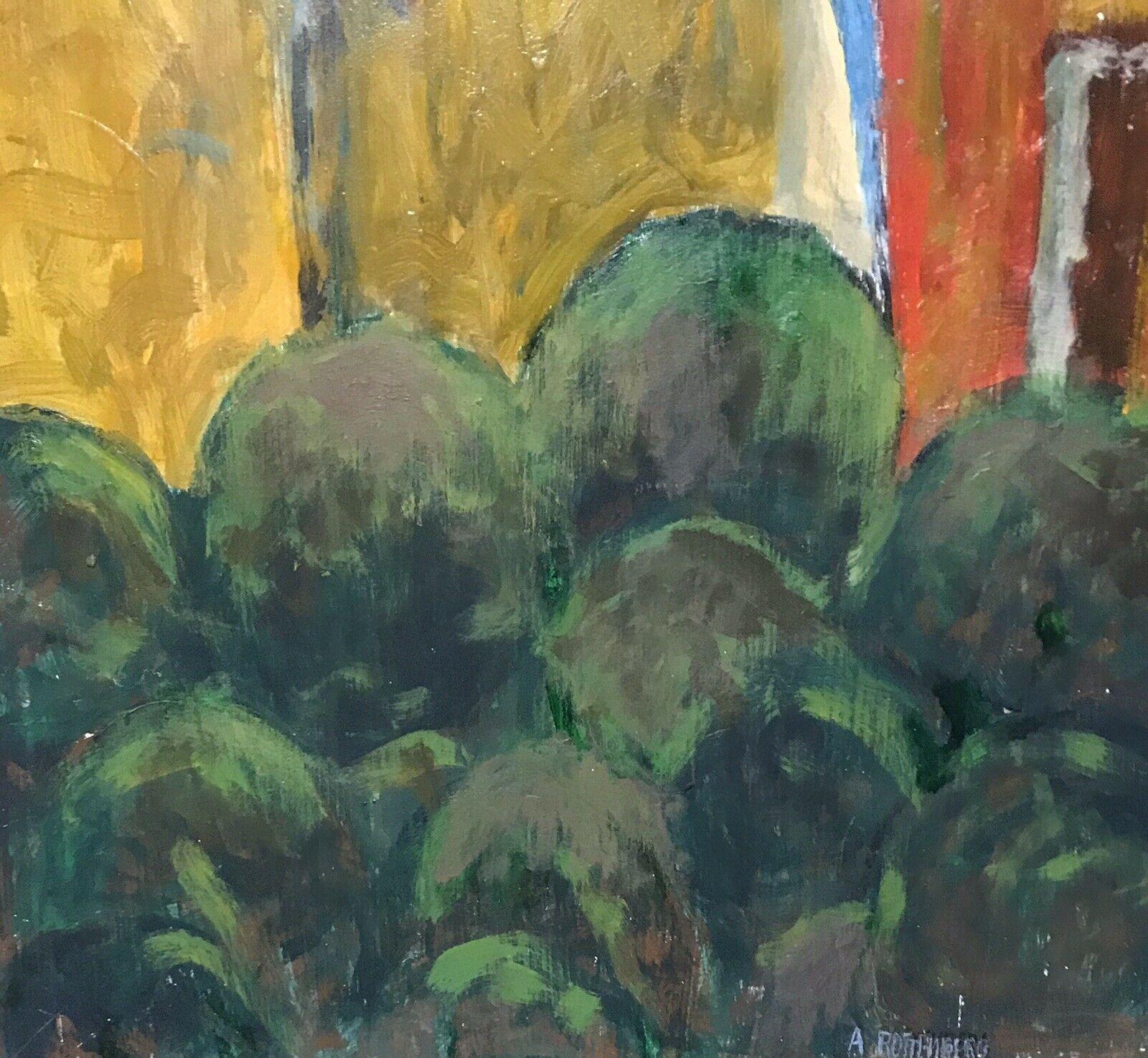 ARMAND ROTTENBERG (1903-2000) GRANDE OLIO ASTRATTO CUBISTA FRANCESE FIRMATO in vendita 3