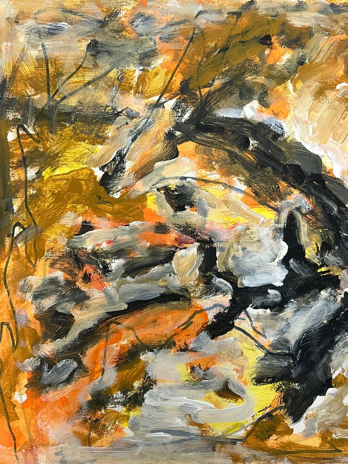 Pittura astratta espressionista francese Autunno infuocato Espressionista in vendita 1