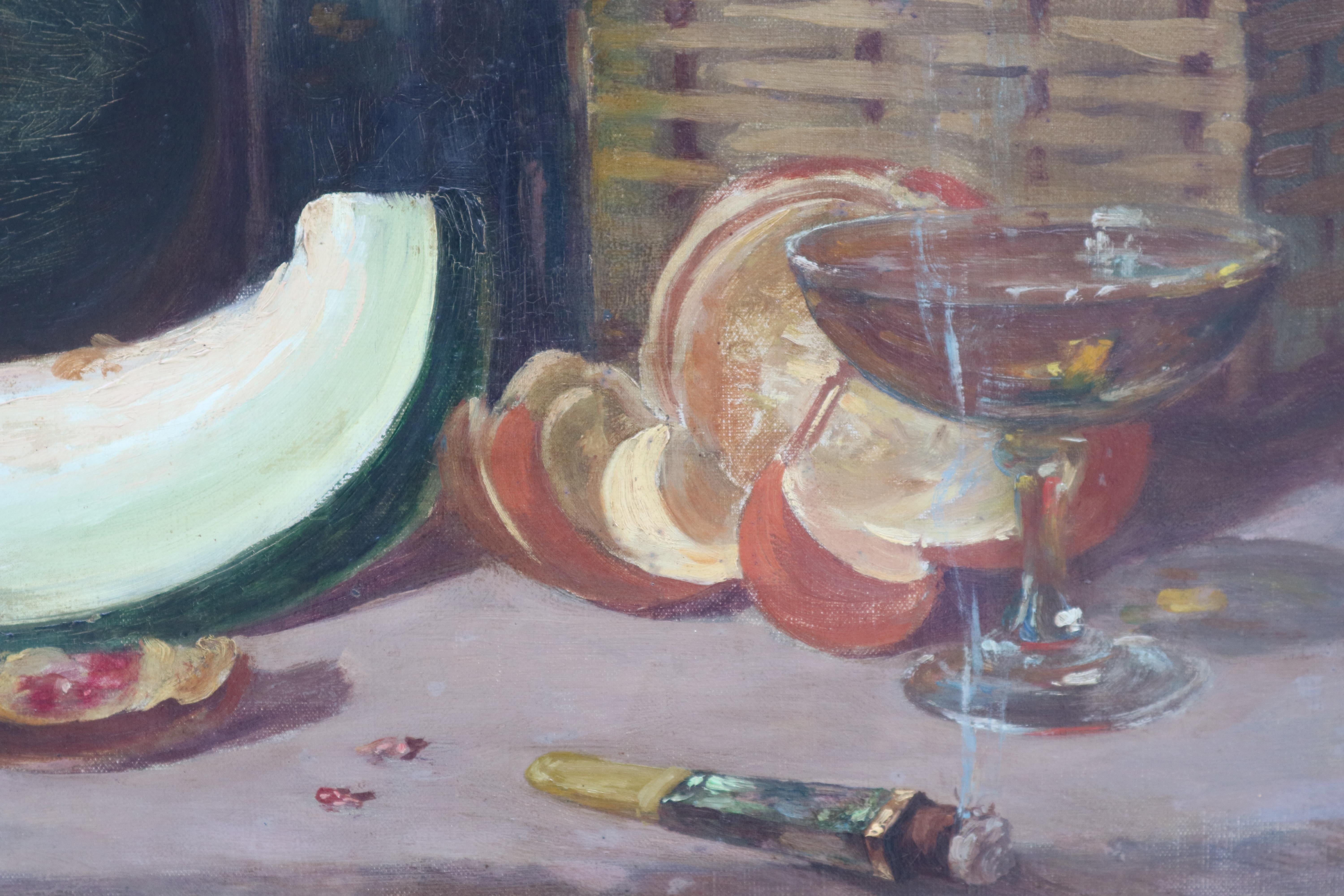 Armand Félix Abel Seguin, Stilleben (Gray), Still-Life Painting, von Armand Seguin