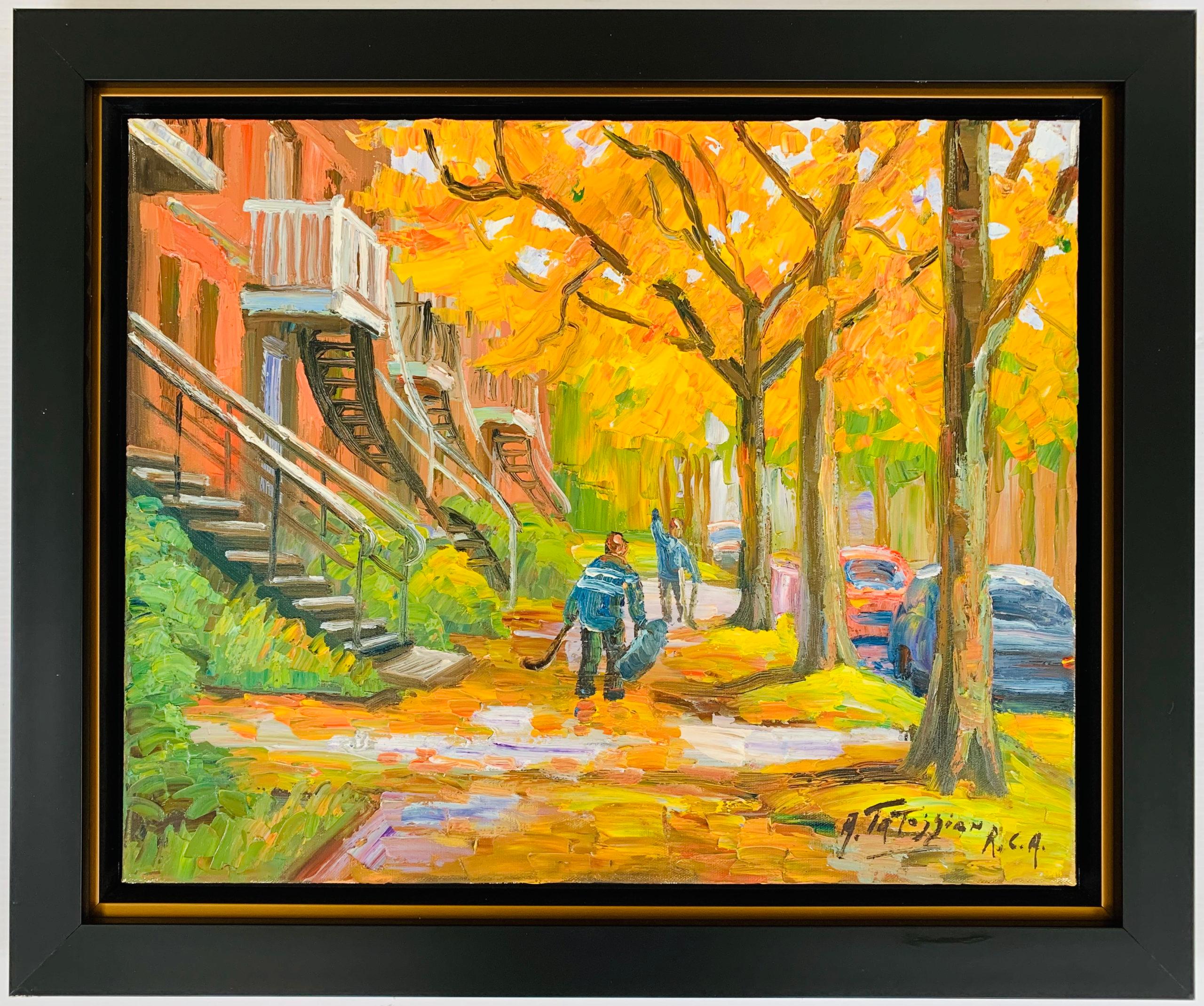 Fall in Montreal - Painting by Armand Tatossian